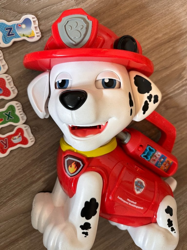 VTech - Paw Patrol Marshall Letterpret Reddingspup, Ophalen of Verzenden, Zo goed als nieuw, Met licht