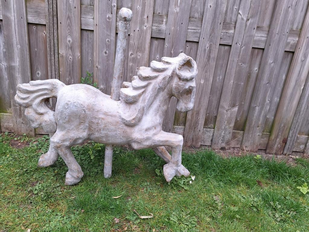 Papier maché etalage paard, Antiek en Kunst, Curiosa en Brocante, Ophalen