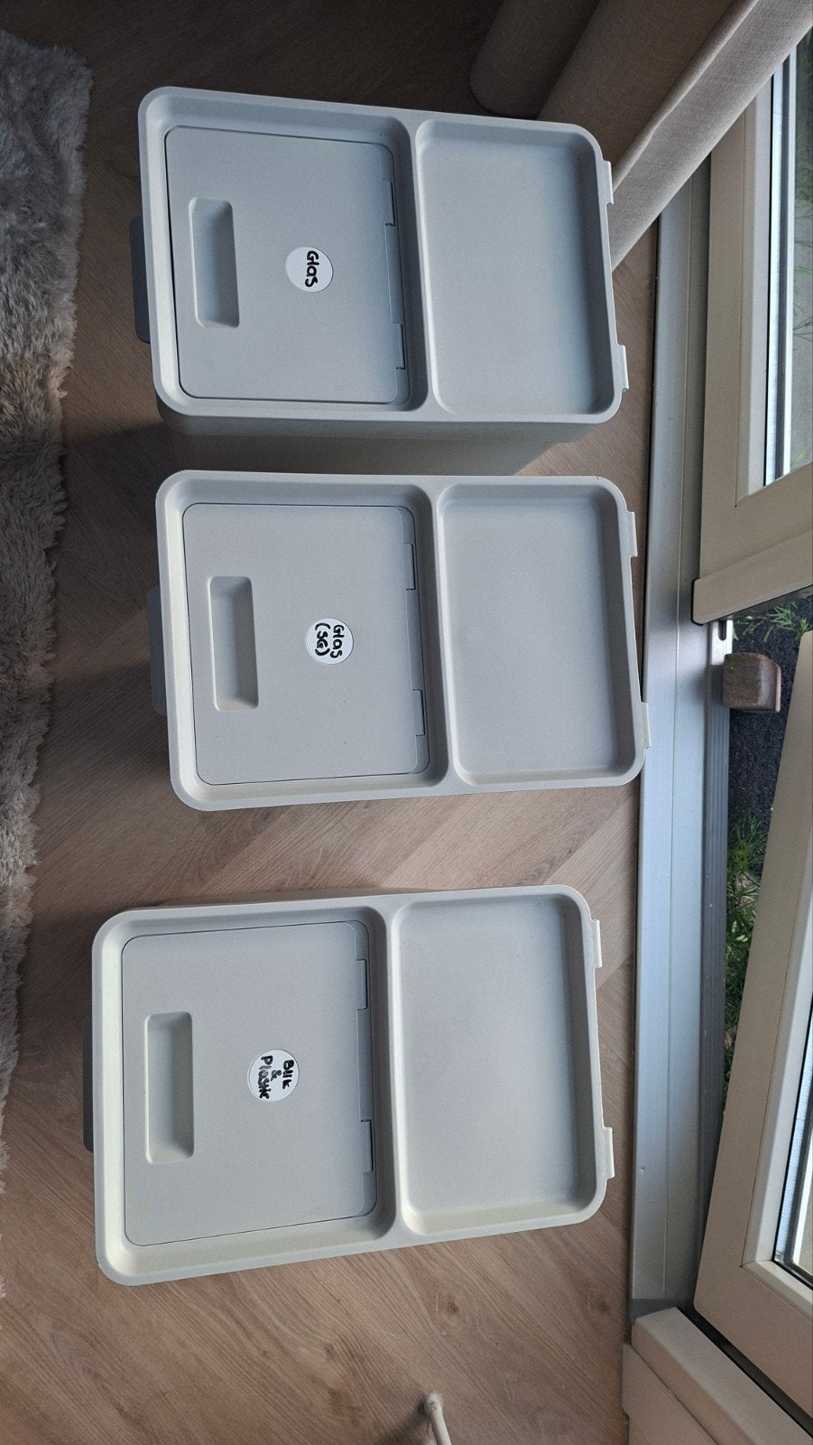 IKEA HÅLLBAR Afvalbakken (3 stuks), Ophalen, Gebruikt, Kunststof, Minder dan 50 cm