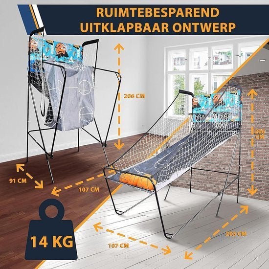 Basketbalspel – Basketbalmachine – Indoor Basketbalspel, Corvance B.V., Verzenden, Nieuw, Corvancebol@gmail.com