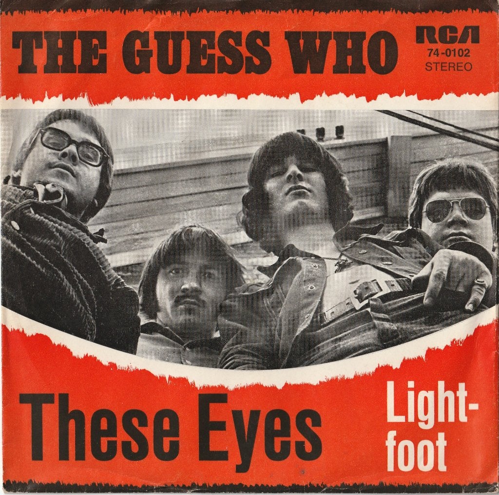 Single The Guess Who - These Eyes, Ophalen of Verzenden, Gebruikt, Pop