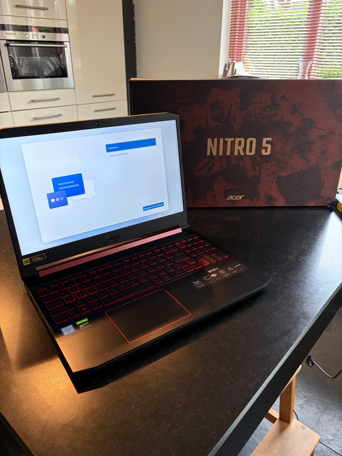 Acer Nitro 5 AN515-54-54KT Laptop Compleet, Ophalen, Gebruikt, Met videokaart, 2 tot 3 Ghz