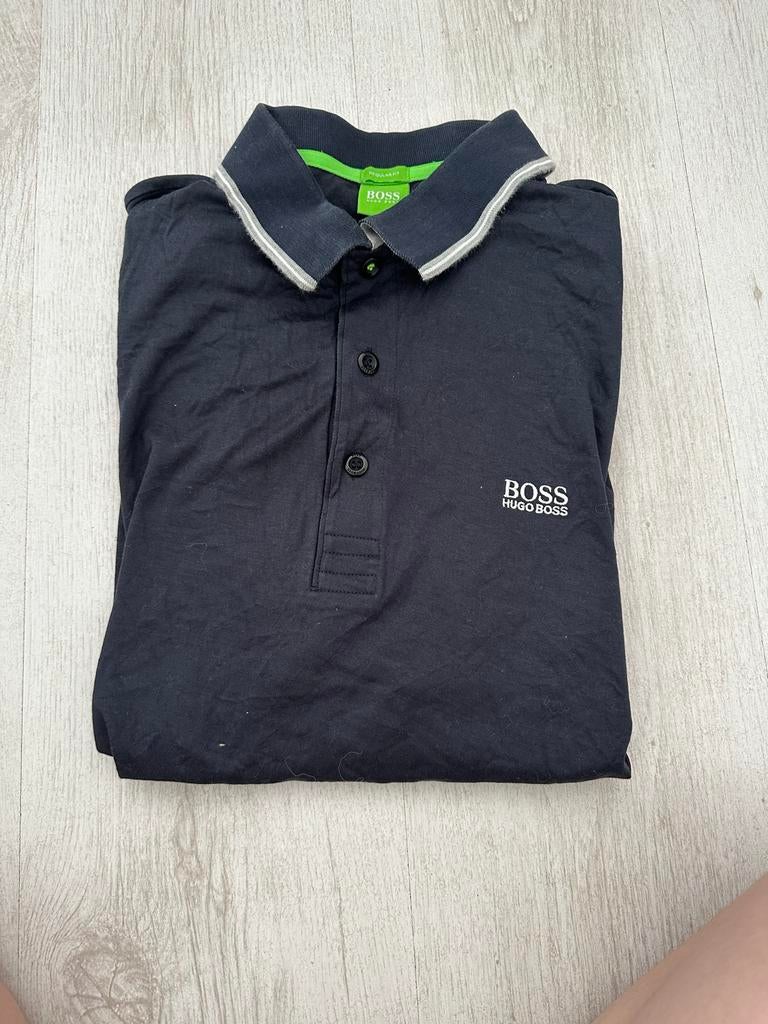 BOSS Hugo Boss polo shirt maat L, Ophalen of Verzenden, Gedragen, Maat 52/54 (L), Blauw