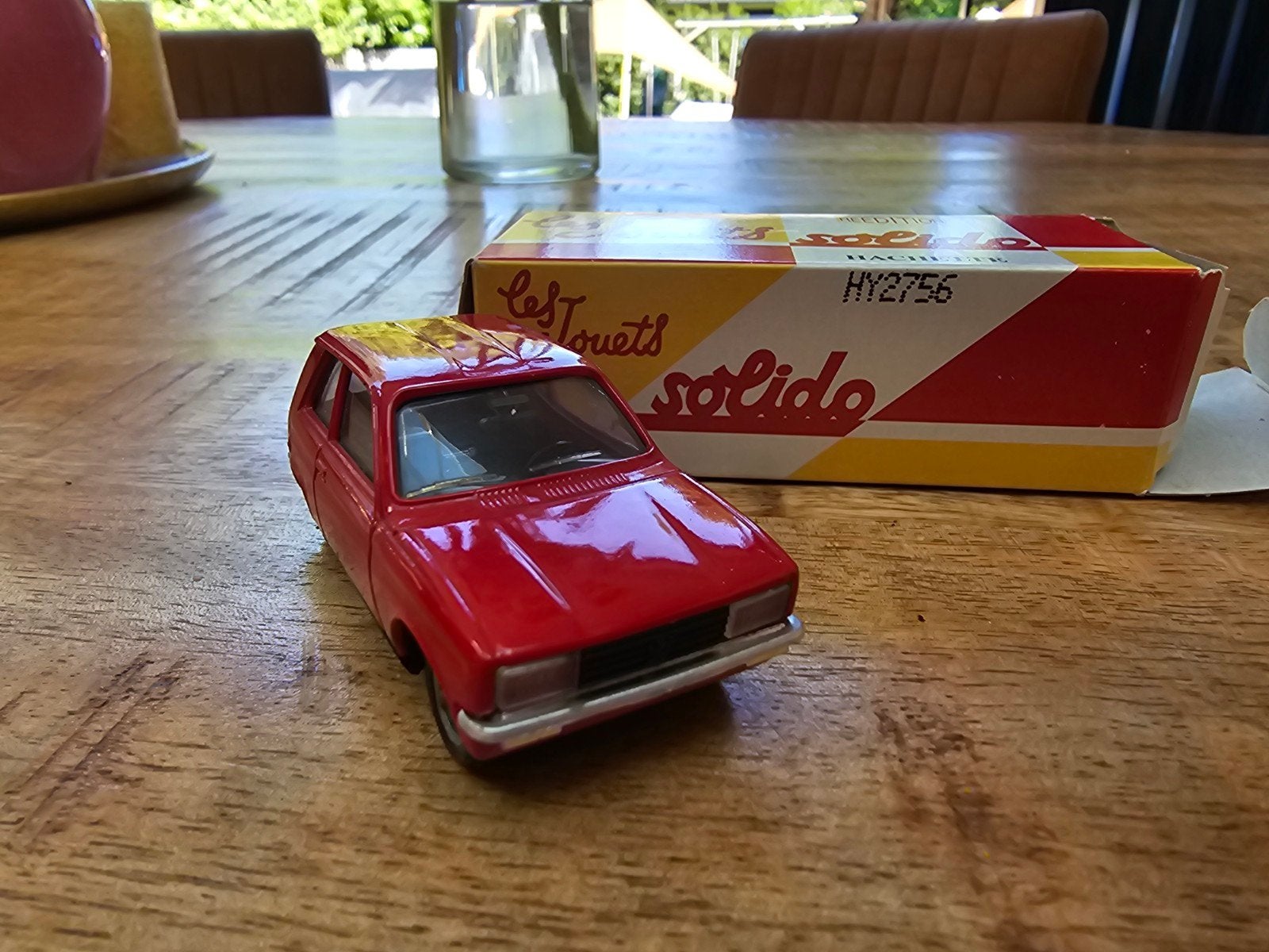 Solido Peugeot 104 ZS 1/43 - Rood modelauto, Ophalen of Verzenden, Zo goed als nieuw, Auto, Solido