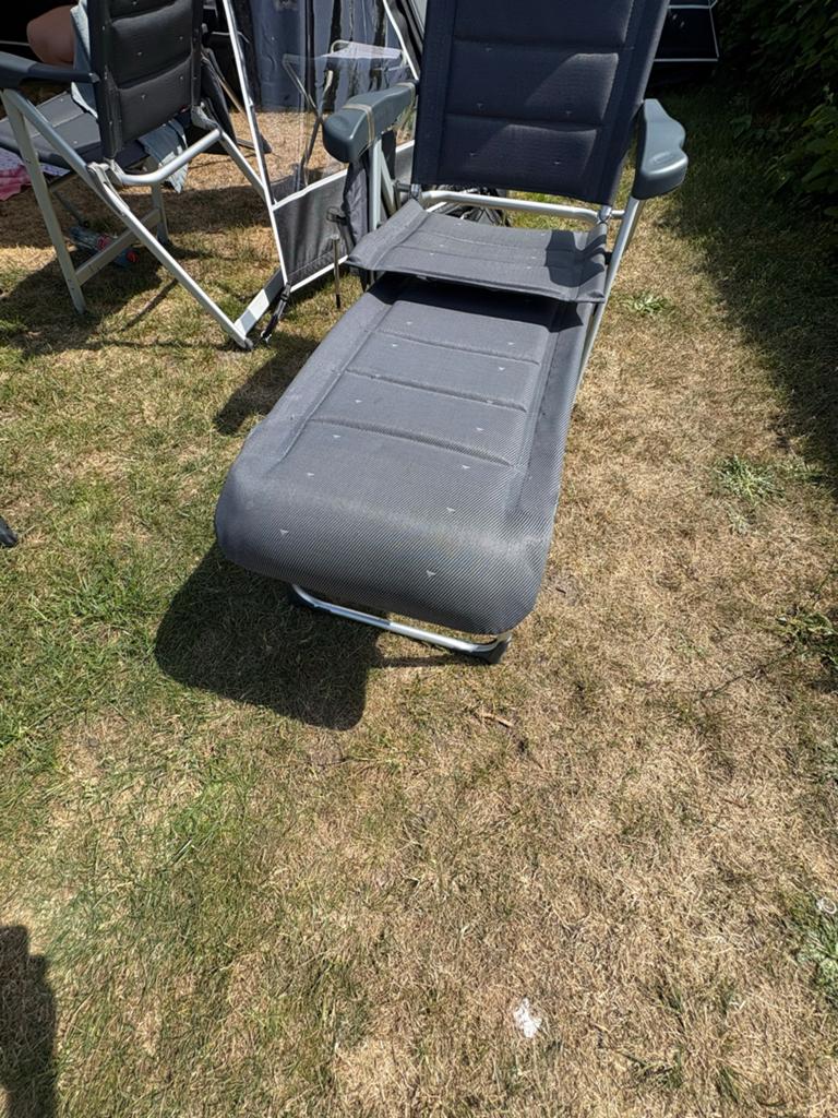 Crespo voetenbanken 2x voor campingstoel, Ophalen of Verzenden, Gebruikt, Campingmeubel-accessoire