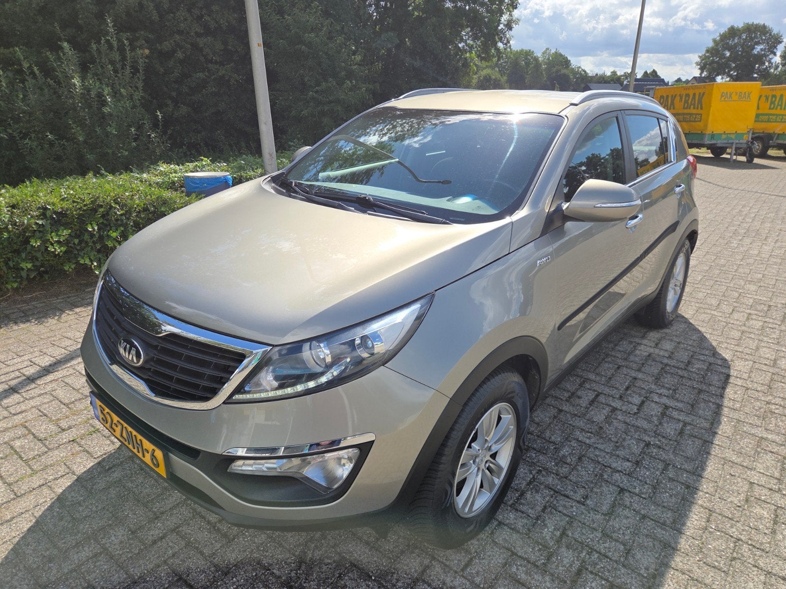 Kia Sportage 2.0 Cvvt AWD AUT 2013 Grijs, Auto's, Kia, Automaat, 1998 cc, Stof, Zwart