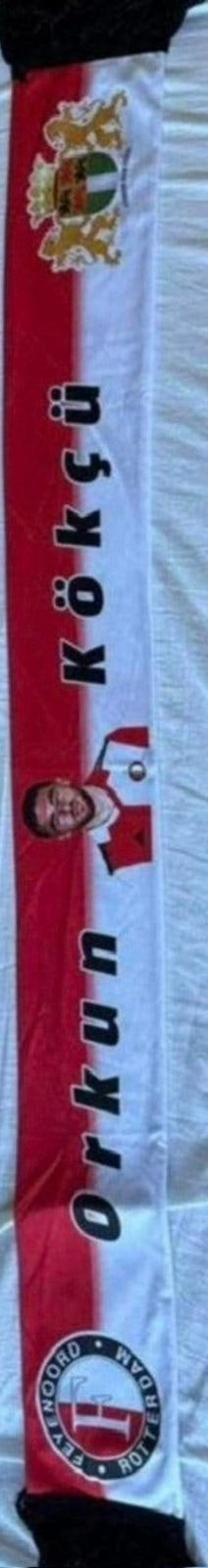 Feyenoord sjaal- Orkun, Ophalen of Verzenden, Zo goed als nieuw, Feyenoord, Vaantje of Sjaal