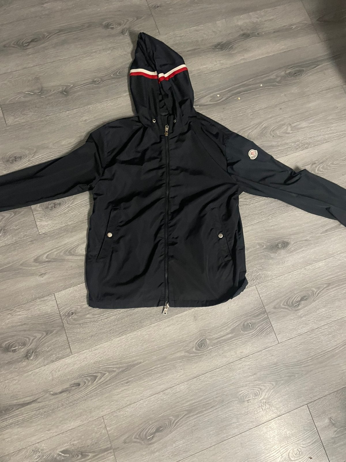 Moncler windbreaker maat M, Ophalen of Verzenden, Zo goed als nieuw, Zwart