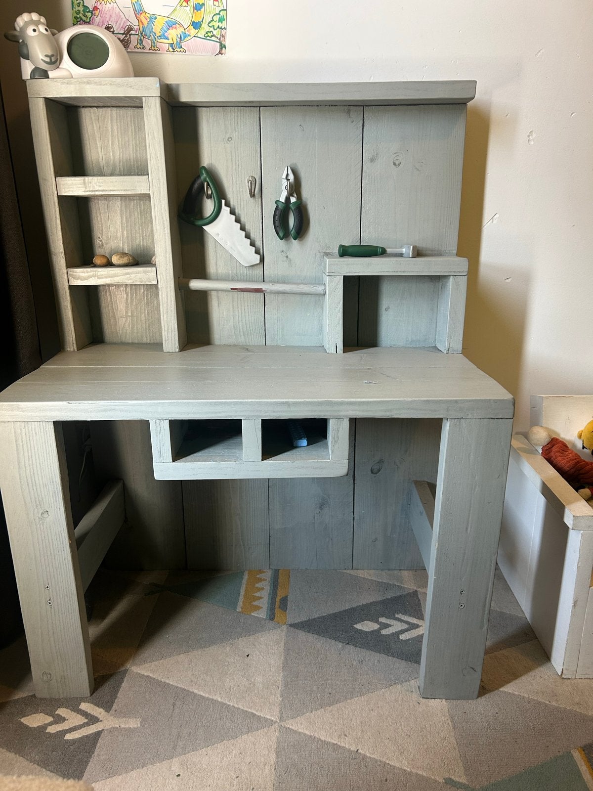 Houten speelwerkbank voor kinderen, Ophalen, Gebruikt, Tafel