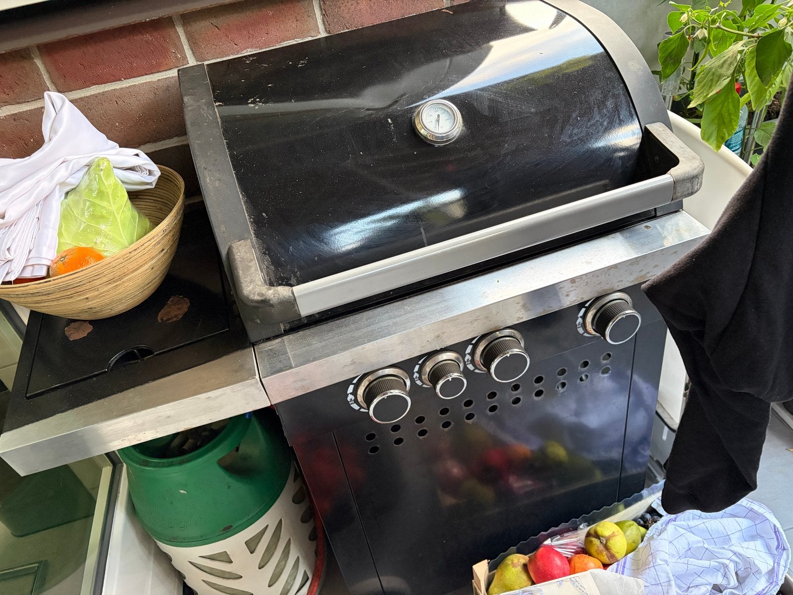 Gebruikte gasbarbecue met zijbrander, Ophalen of Verzenden, Gebruikt