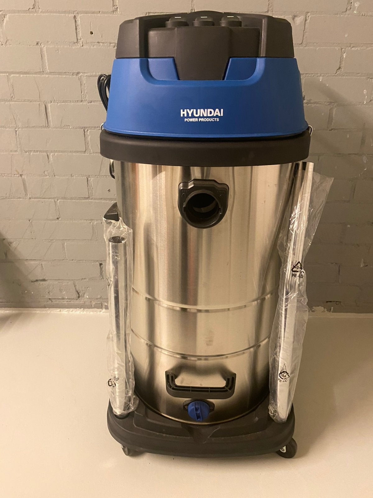Bouwstofzuiger nat/droog stofzuiger HYUNDAI NIEUW 100L 3000W, Witgoed en Apparatuur, Stofzuigers, Ophalen, Zo goed als nieuw