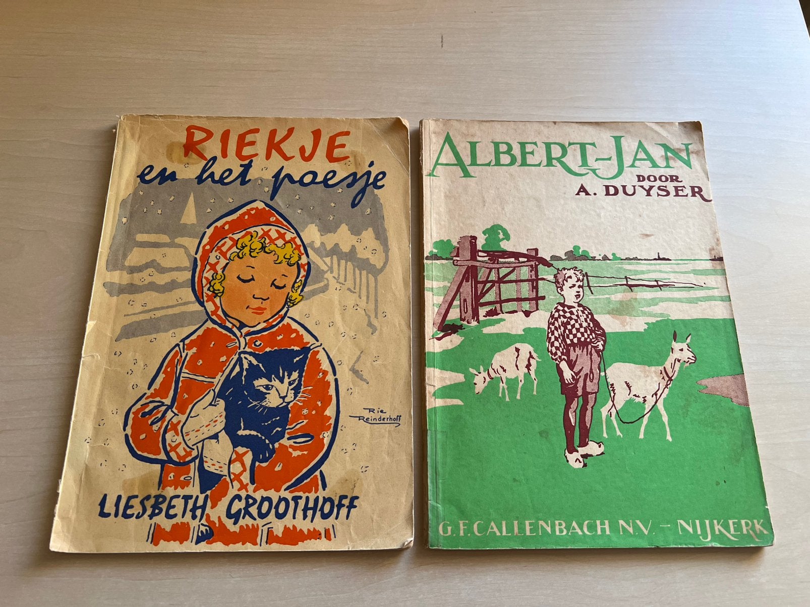 Riekje en het poesje ea nostalgische kinderboeken, Antiek en Kunst, Antiek | Boeken en Bijbels, Ophalen of Verzenden