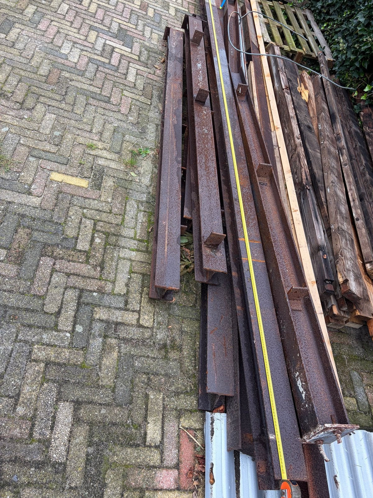 Stalen HEB 120 balken - liggers en staanders, Ophalen, Gebruikt, IJzer