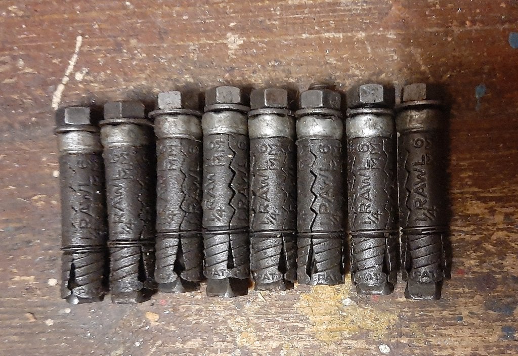 8 Stuks Keilbout Staal M 6 - Ø 12 mm Totale lengte 50 mm, Ophalen, Nieuw