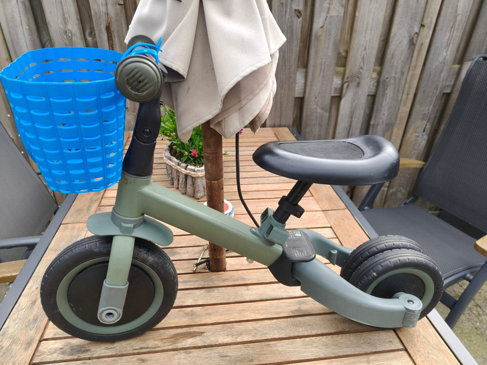 Topmark driewieler/loopfiets, Ophalen
