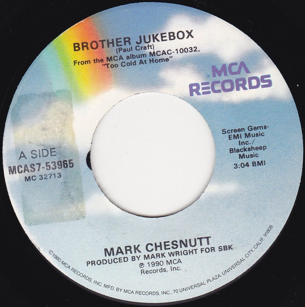 Mark Chesnutt - Brother Jukebox 7", Ophalen of Verzenden, Zo goed als nieuw, 7 inch, Country en Western