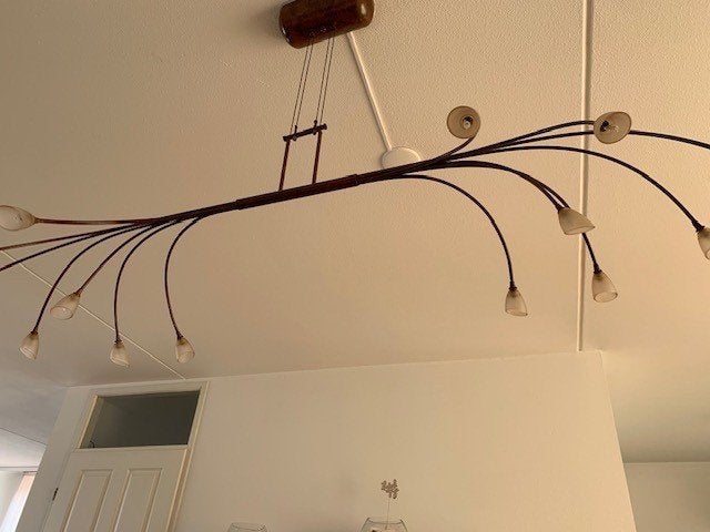 2 Hanglampen, Ophalen, Gebruikt, Metaal, Minder dan 50 cm