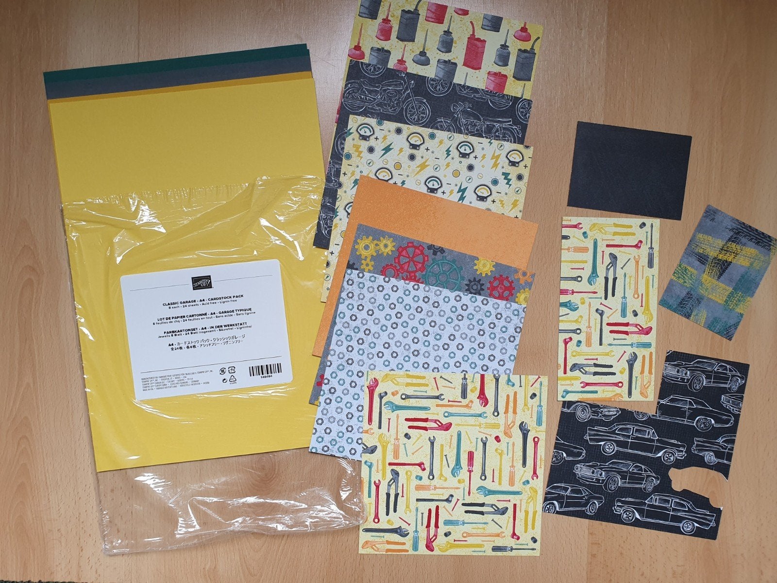 Stampin'Up papier en stempelset - Classic Garage, Ophalen of Verzenden, Zo goed als nieuw
