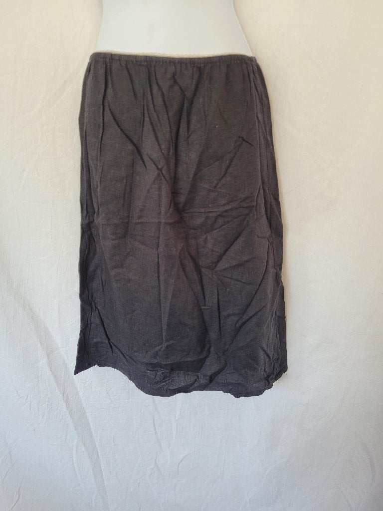 Schattige zwarte rok linnen+ viscose mt S merk Zoso, ., Zwart, Ophalen of Verzenden, Zo goed als nieuw