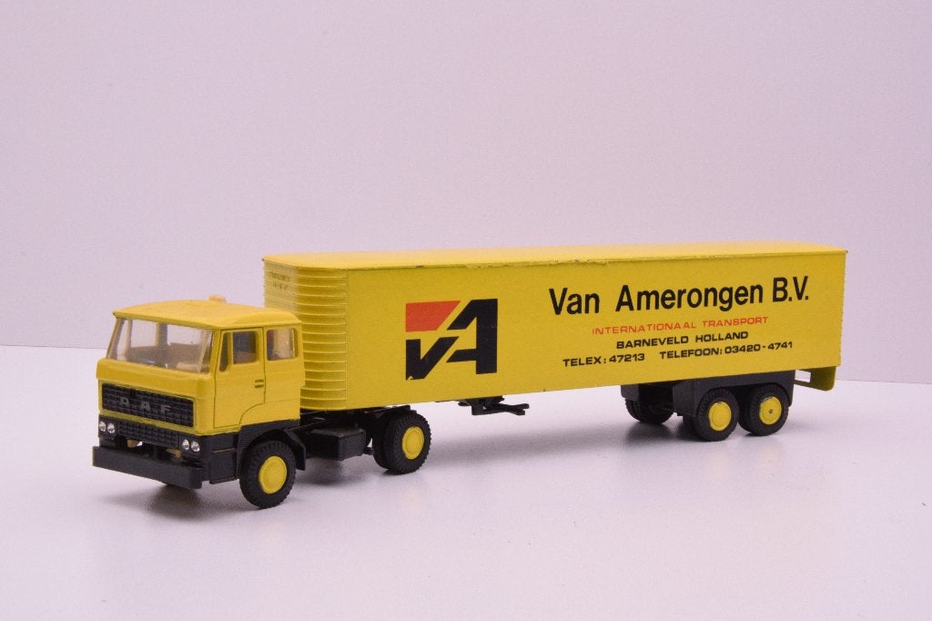 DAF 2800 ati  '' Van Amerongen Barneveld ''  Lion Car, Ophalen of Verzenden, Zo goed als nieuw, Bus of Vrachtwagen, Lion Toys