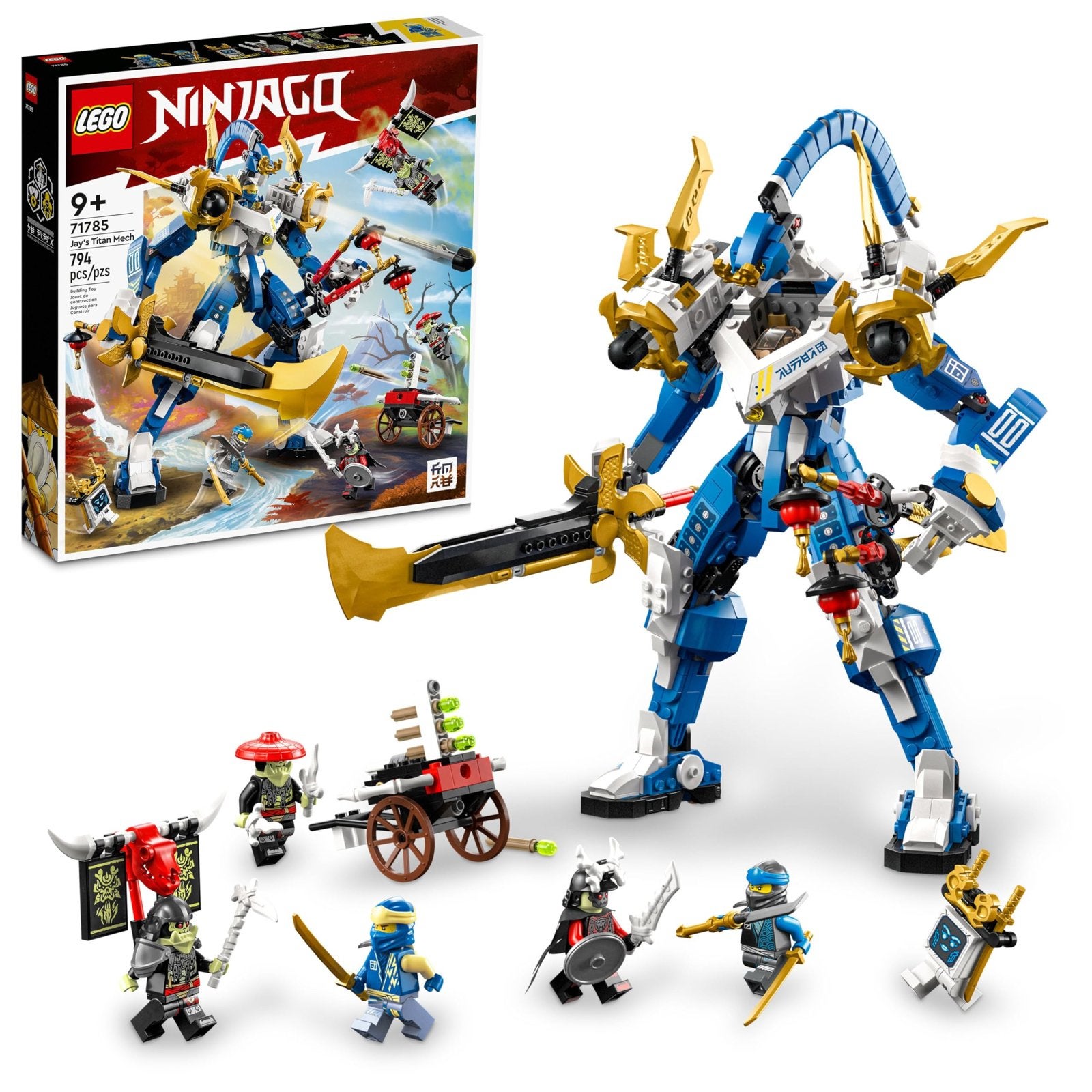 LEGO Ninjago Jay's Titan Mech (71785), Lego, Nieuw, Ophalen of Verzenden, Compleet