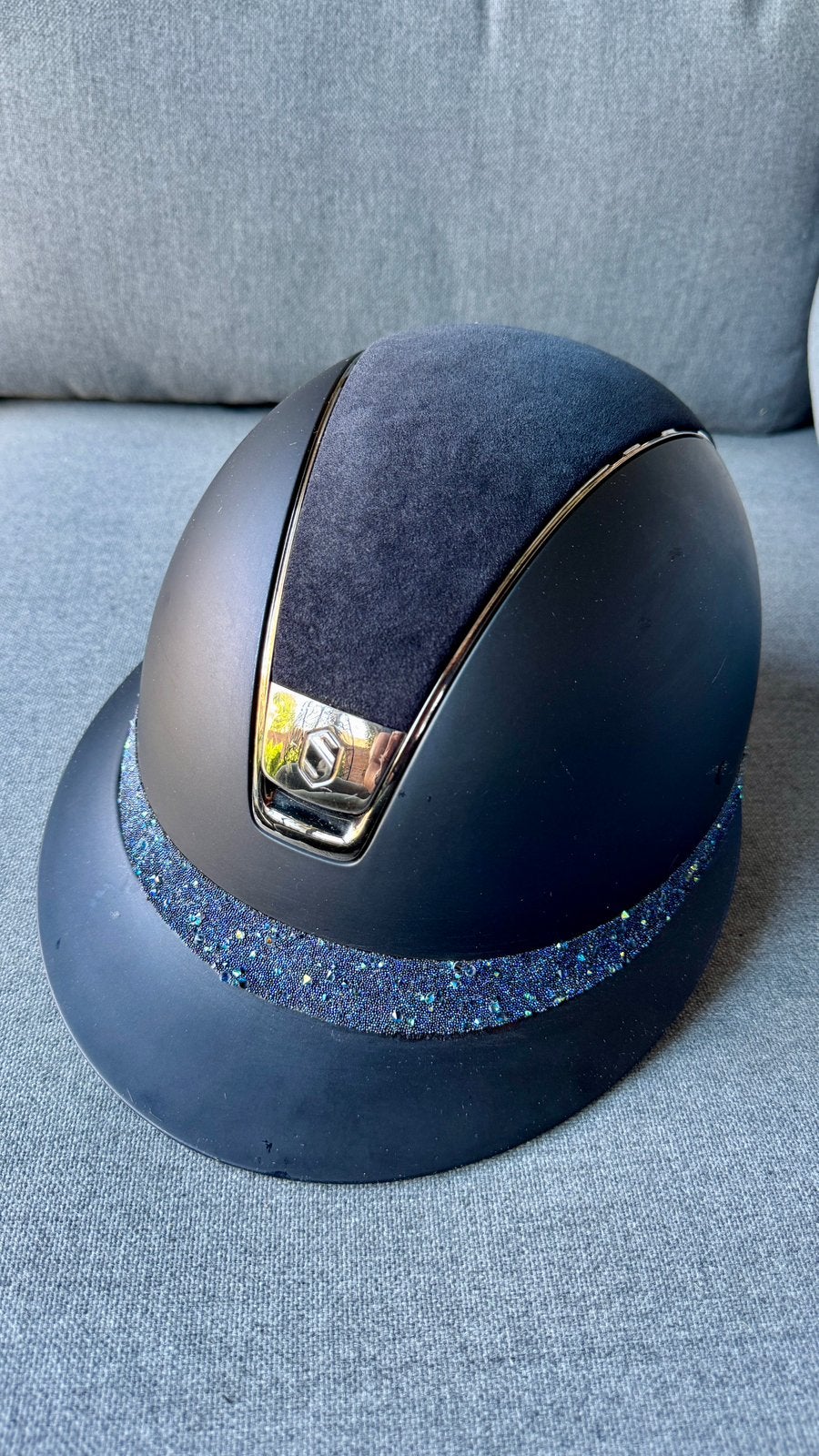Samshied Cap Miss Shield Shadowmatt Blue, Dieren en Toebehoren, Gebruikt, Overige soorten, Ophalen of Verzenden, Dames