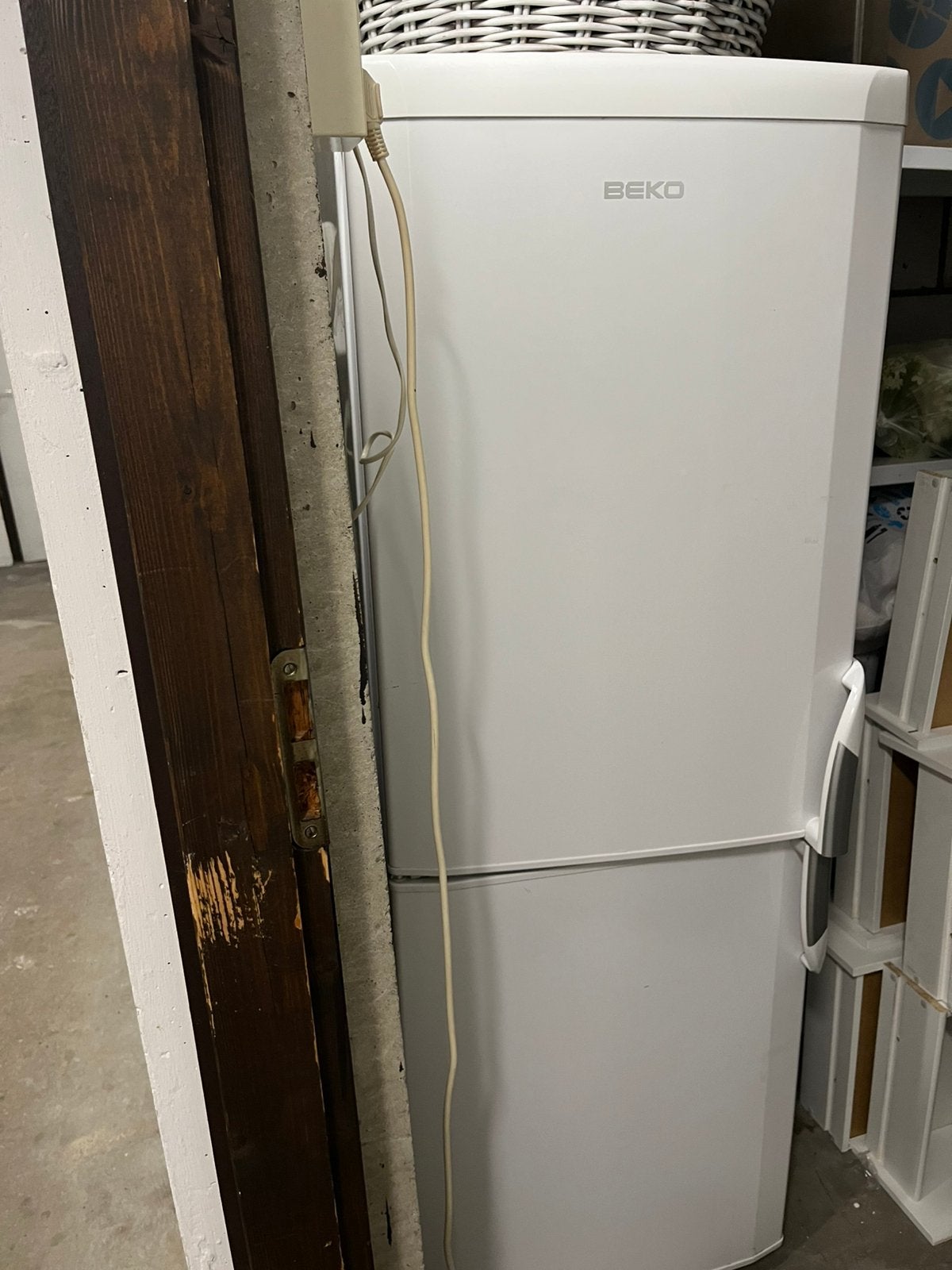 Koelkast met vriesgedeelte merk Beko, Ophalen, Gebruikt, 200 liter of meer, Met aparte vriezer