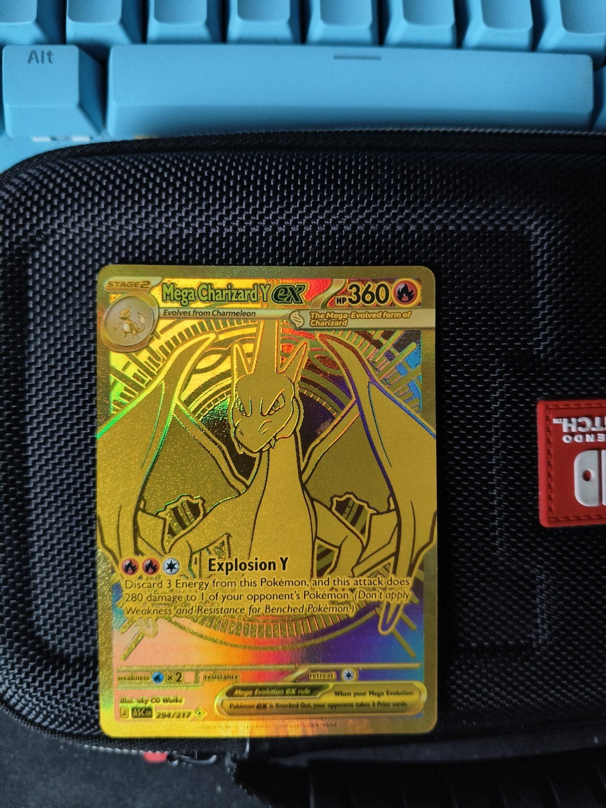 Mega charizard Y ex, gouden kaart, Ophalen of Verzenden
