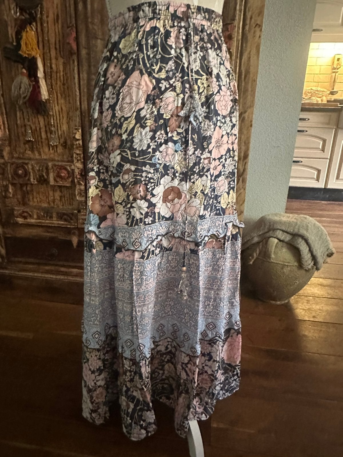 Ibiza rok S/M, Kleding | Dames, Ophalen of Verzenden, Zo goed als nieuw, Maat 38/40 (M), Onder de knie