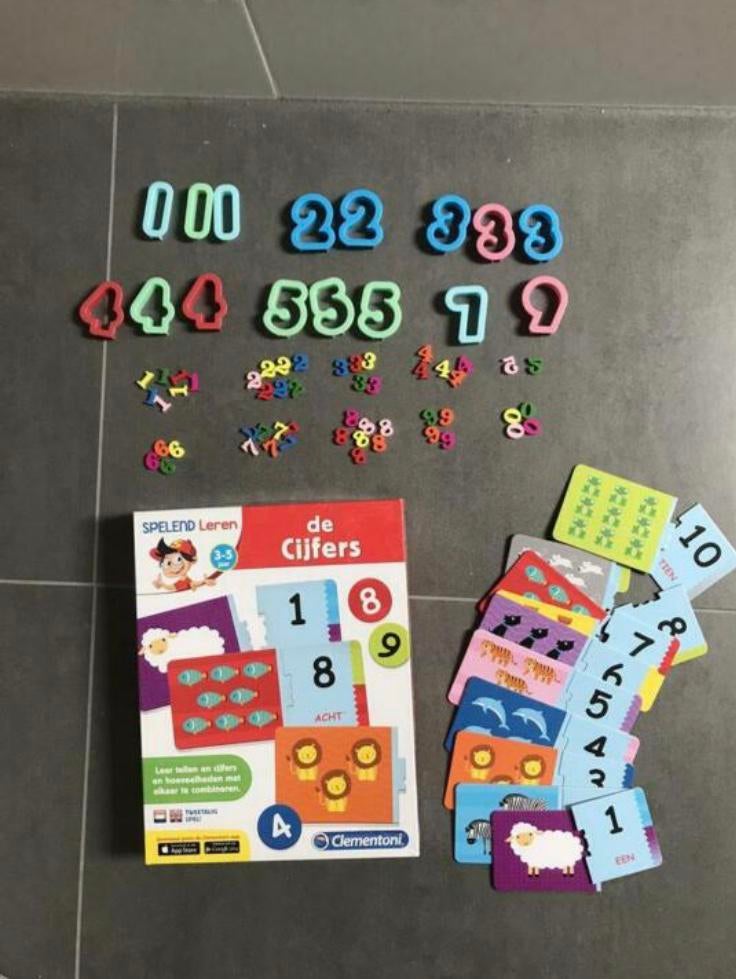 Reken-/cijferpakket te koop met cijfers en spel Clementoni, Ophalen of Verzenden