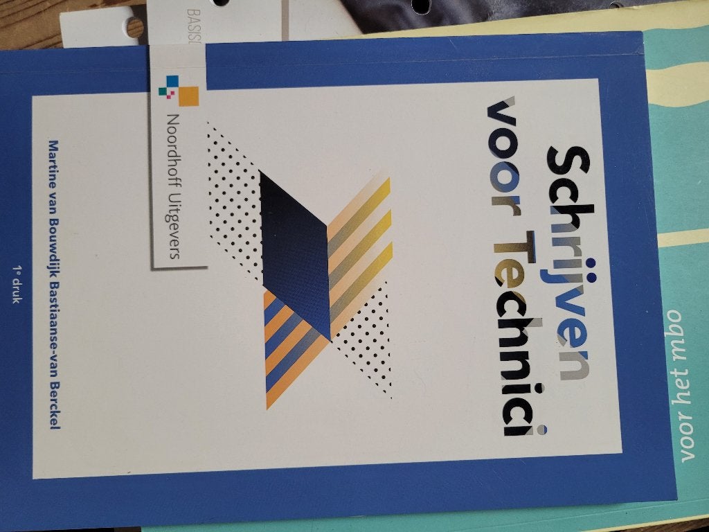 Schrijven voor technici, Ophalen of Verzenden, Alpha, Zo goed als nieuw, MBO