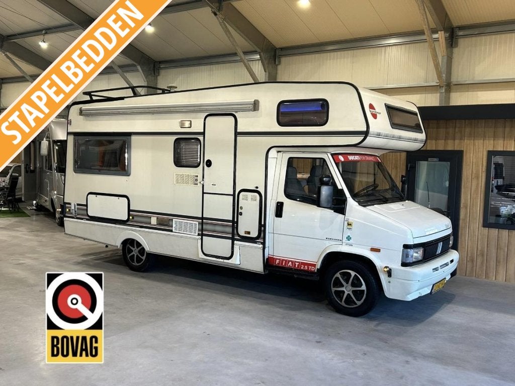 Bürstner A620 6 Slaapplaatsen 1992 Fiat Ducato 2.5TD, Caravans en Kamperen, Campers, Alkoof, Fiat, Bedrijf, Luifel