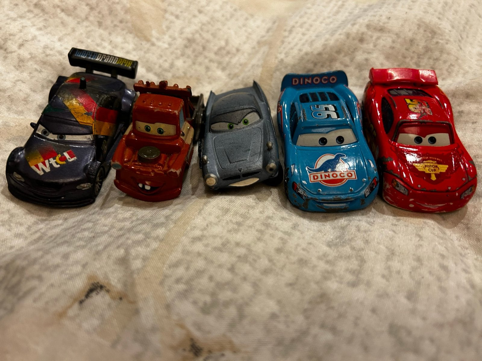 Disney Pixar Cars Diecast Auto's - Set van 5, Ophalen of Verzenden, Gebruikt