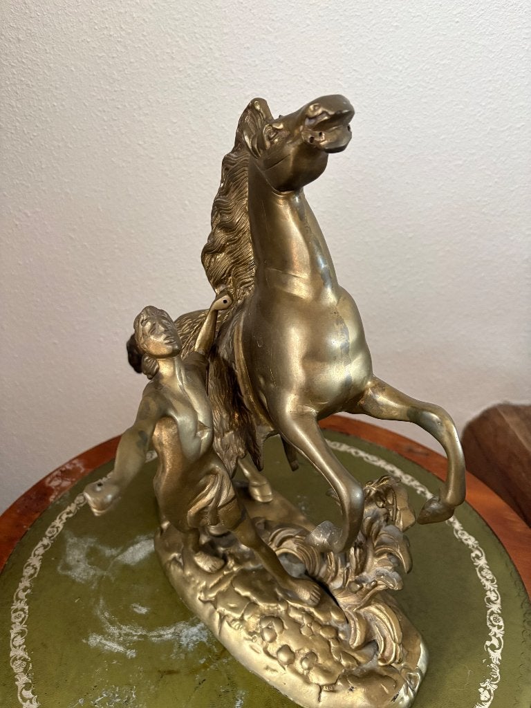 Fraaie bronzen beeld., Ophalen, Goud, Metaal, Klassiek