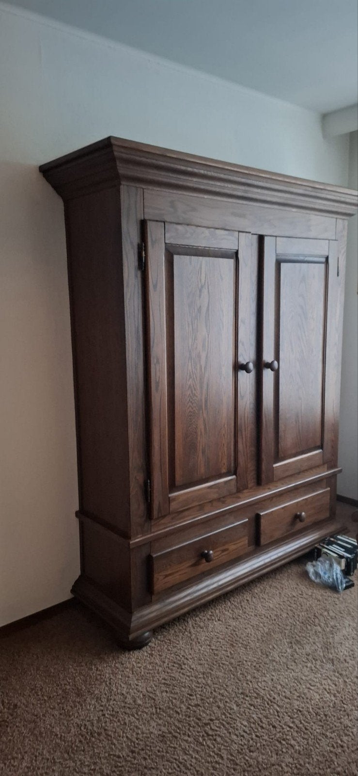 eiken kast, Ophalen, Gebruikt, 25 tot 50 cm, 150 tot 200 cm