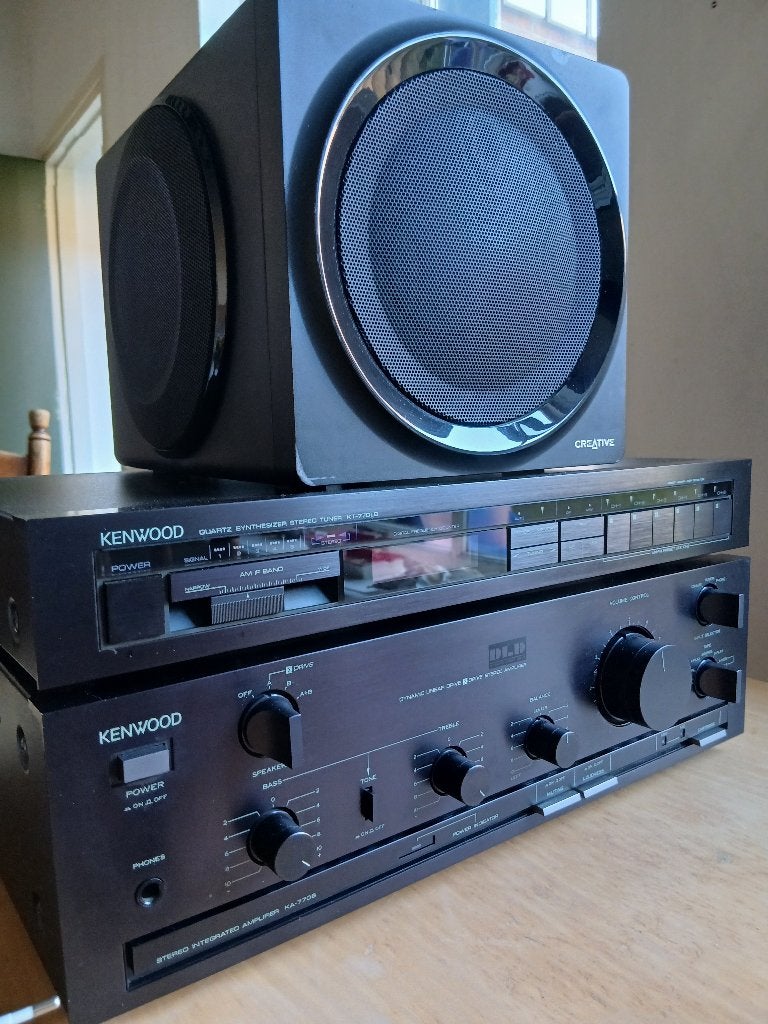 Kenwood KA-770B Versterker & KT-770LB Tuner met Subwoofer, Overige merken, Gebruikt, Ophalen of Verzenden, 120 watt of meer