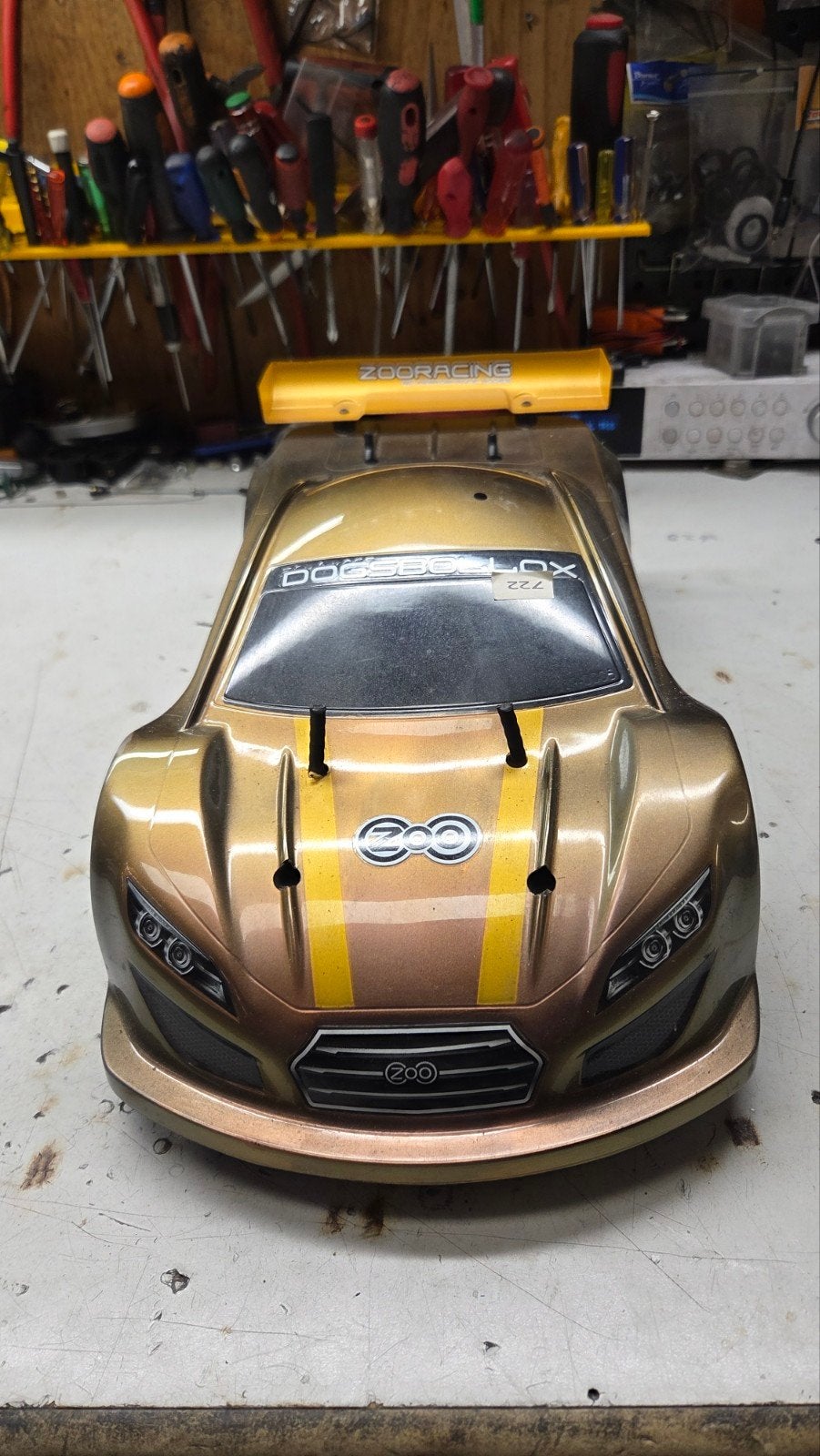 Te koop leuke Tamiya, Hobby en Vrije tijd, Gebruikt, Ophalen of Verzenden, Schaal 1:10, Auto onroad