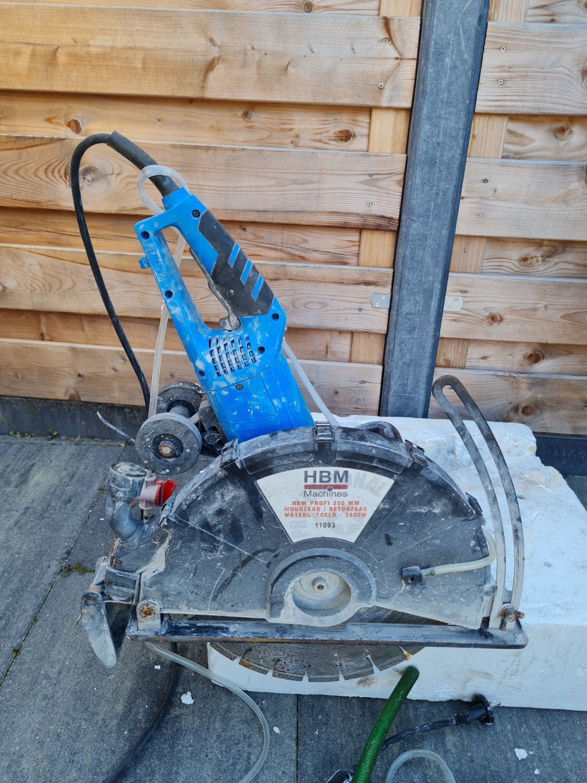HBM Profi 350 mm Muurzaag / Betonzaag Watergekoeld - 2600W, Ophalen, Gebruikt, 70 mm of meer, Overige typen