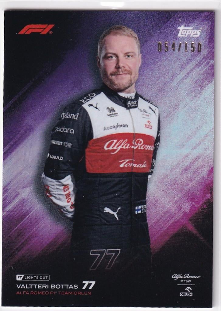 Valtteri Bottas Purple Refractor /150, Verzenden, Nieuw, Formule 1