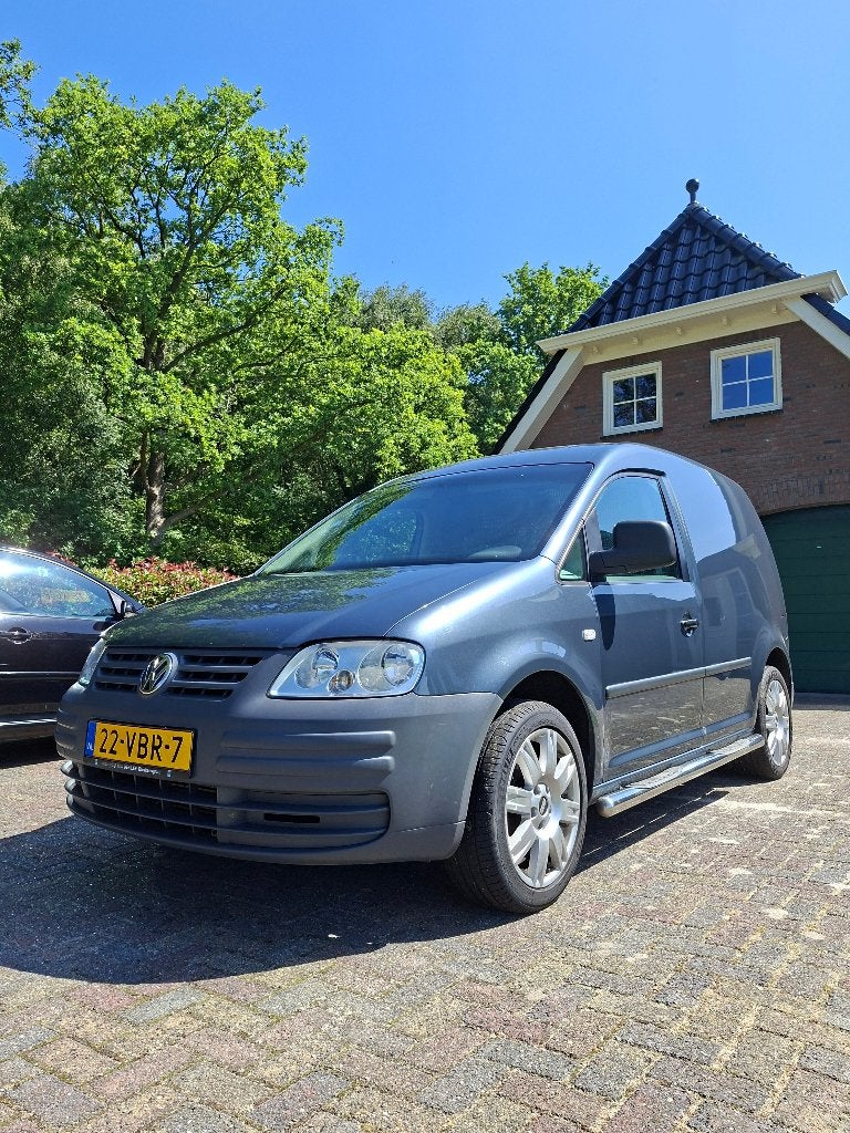 Volkswagen Caddy 1.9 TDI Grijs | 242.000 km | 2e Eigenaar, Auto's, Bestelauto's, Particulier, Bluetooth, Lichtmetalen velgen, Radio