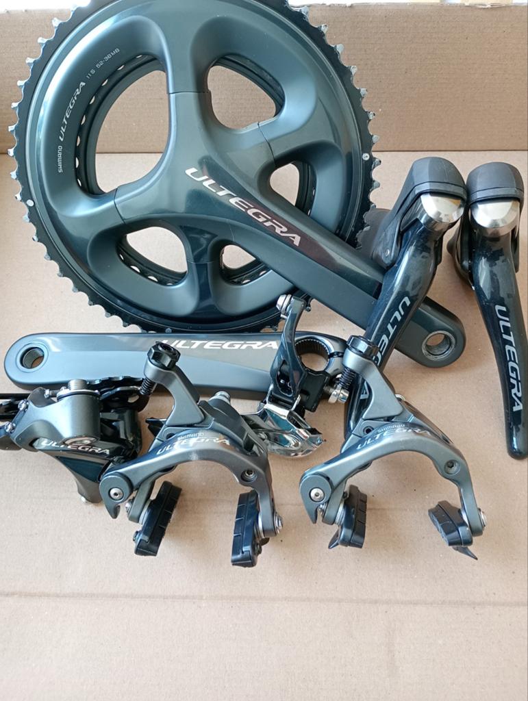 Shimano Ultegra 6800 52-36T 2x11 speed Groepset, Crankstel of Pedalen, Info@shimano.com, Ophalen of Verzenden, Zo goed als nieuw