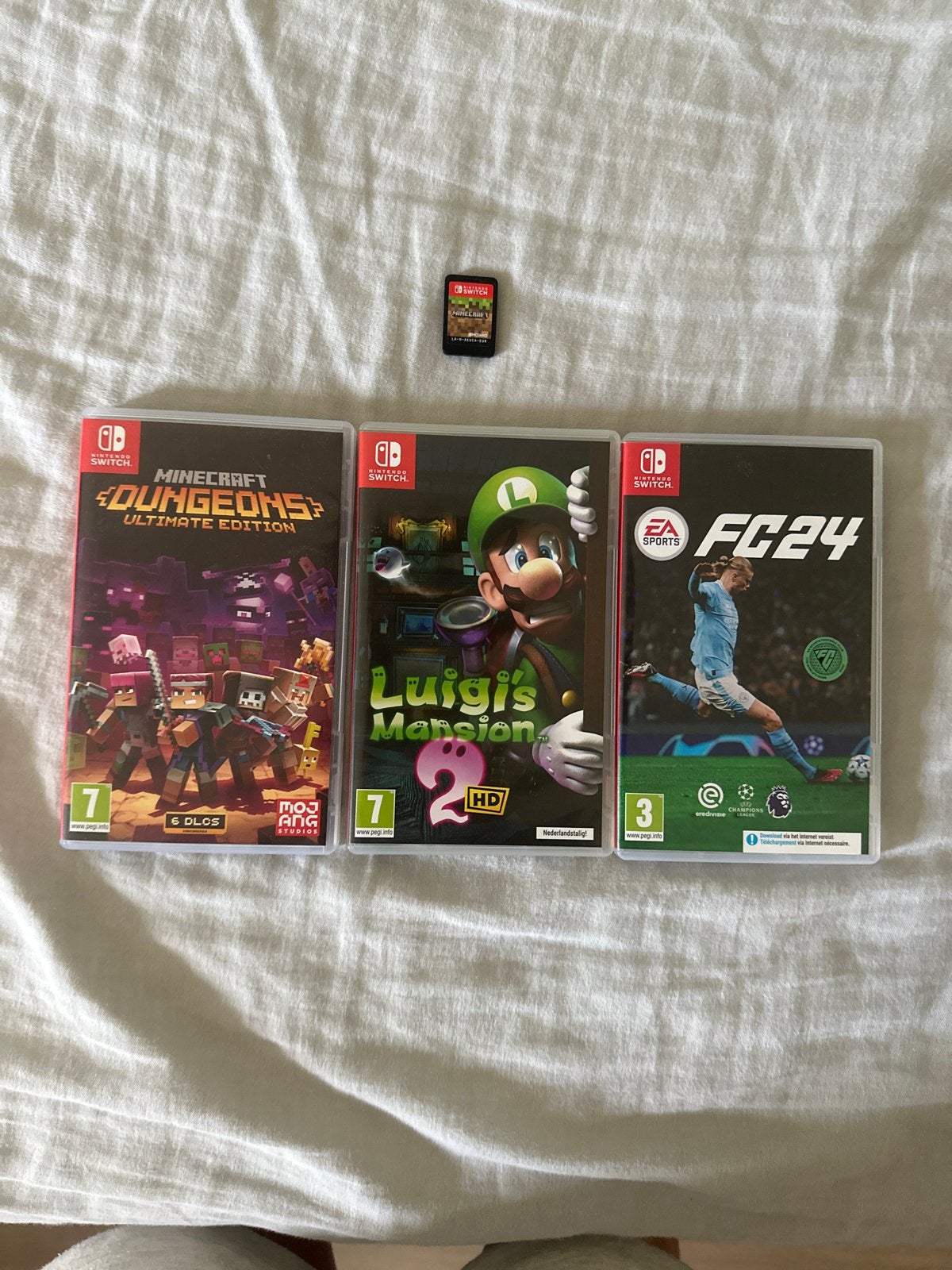 Nintendo Switch Games: Minecraft, Luigi's Mansion 2, FC24, Spelcomputers en Games, Games | Nintendo Switch, Ophalen, Overige genres