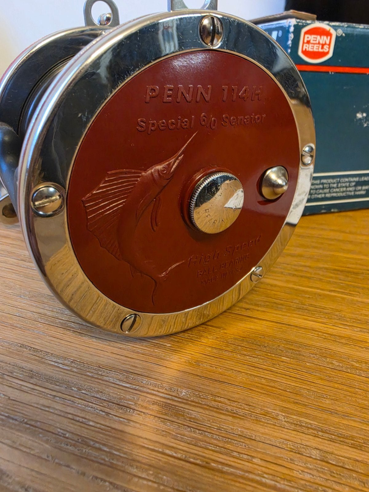 Penn Senator reel linkshandig 114H. 6/0 nieuw made in usa, Watersport en Boten, Ophalen of Verzenden, Nieuw, Molen