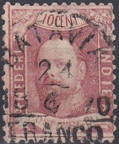 Nederlands-Indië -NI1- 1868 - Koning Willem III - G, Verzenden, Gestempeld, Nederlands-Indië