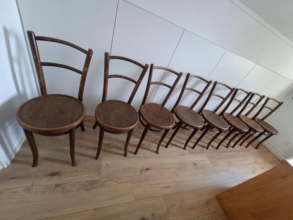 Set van 8 Thonetstoelen, Ophalen