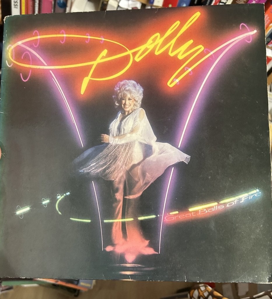 Dolly Parton: Great balls of fire (lp), Cd's en Dvd's, Ophalen of Verzenden, Gebruikt, 12 inch, Country