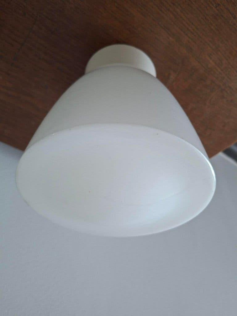 vintage plafonniere schoollamp bauhaus Thabur art deco lamp, Antiek en Kunst, Ophalen of Verzenden