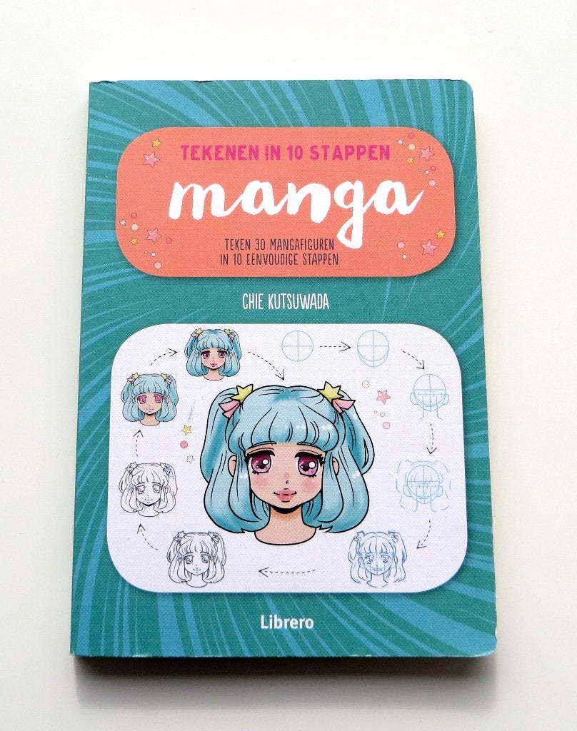 Tekenboek M5530: Manga tekenen in 10 stappen 14+, Non-fictie, Chie Kutsuwada, Ophalen of Verzenden, Zo goed als nieuw