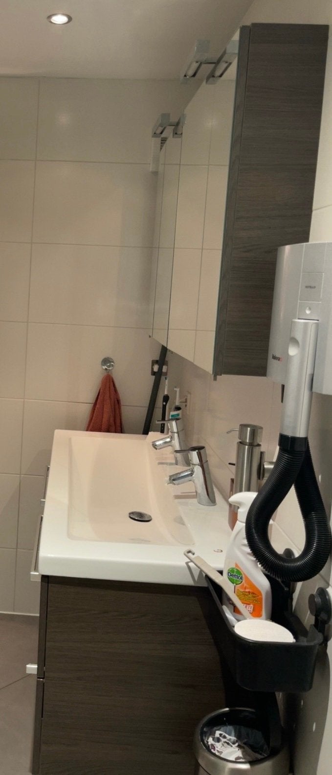 Badkamer wastafel meubel en spiegelkast met verlichting, Huizen en Kamers, Amsterdam