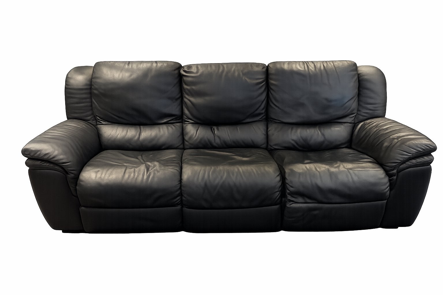 Natuzzi leren bankstel, Huis en Inrichting, Banken | Bankstellen, Ophalen of Verzenden, Zo goed als nieuw, 75 tot 100 cm